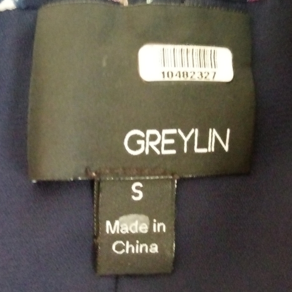 Greylin Spring Speckle Cold Shoulder Blouse Size S - Picture 9 of 12